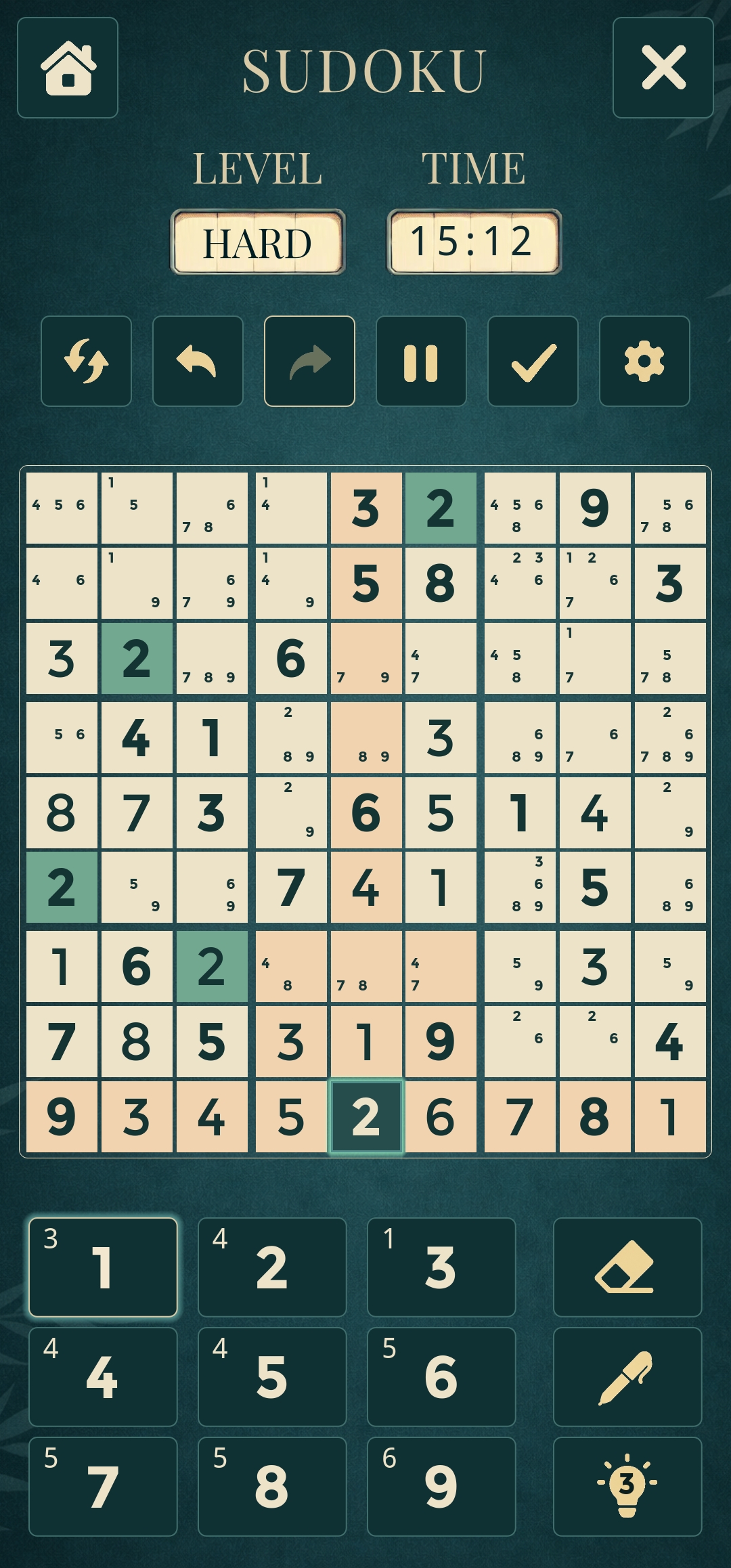 Sudoku screenshot 2