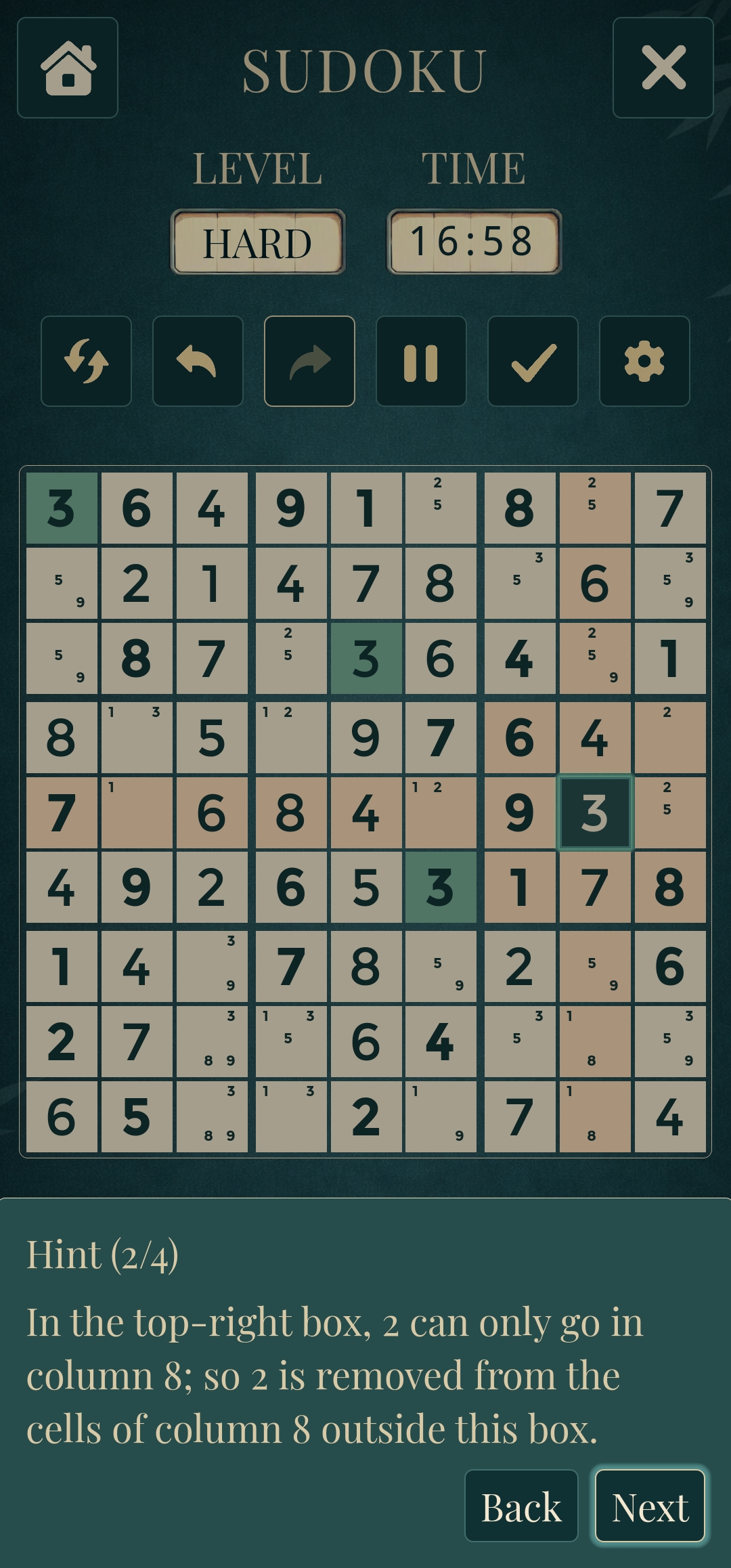 Sudoku screenshot 4
