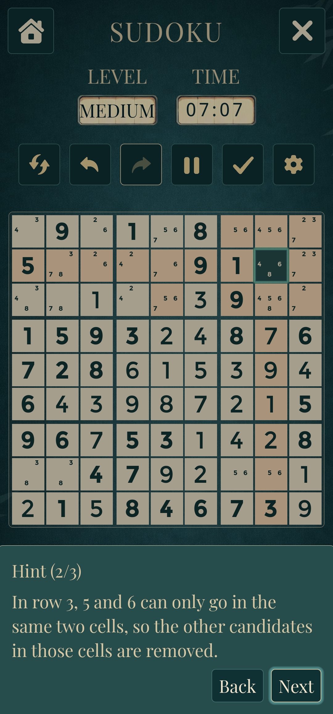 Sudoku screenshot 9